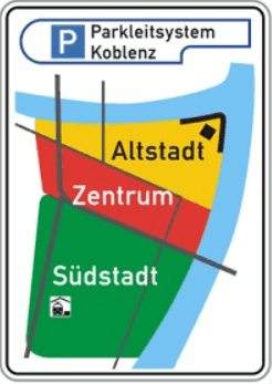 Parken Koblenz - Parkleitsystem Koblenz